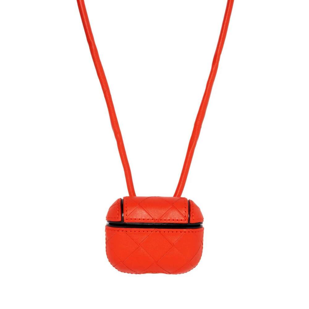 NEW BOTTEGA VENETA unisex - intrecciato airpods pro case in orange